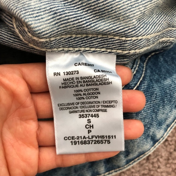 Lee Vintage Modern Ombre Oversized Denim Jacket - Picture 8 of 11